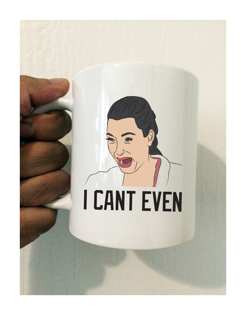 I Cant Even Crying Mug, Funny Over Dramatic Sassy Crying Meme image 1