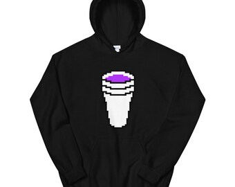 8 Bit Double Cup Lean Hoodie Sweatshirt, Hoody Gamer Funny Trap Trill Purple Drank Promethazine Codeine