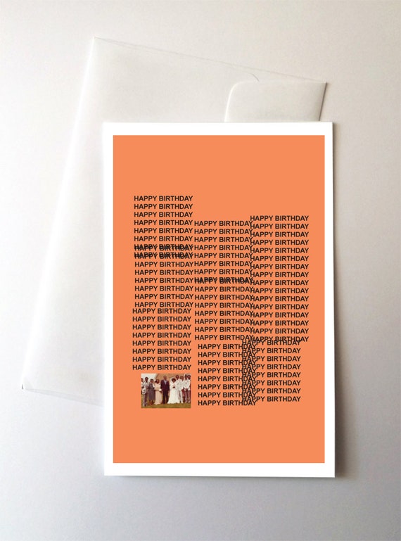 Rapper Birthday Card, Parody Album Cover
