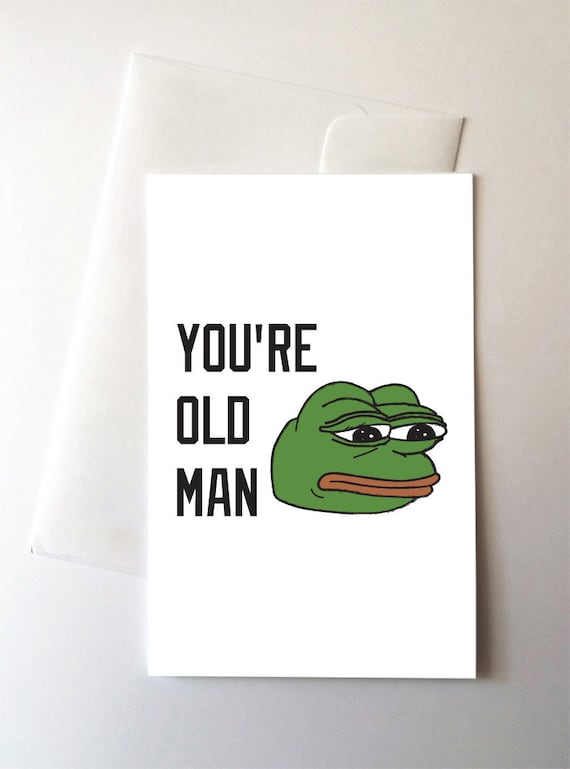 Pepe Birthday Card Etsy