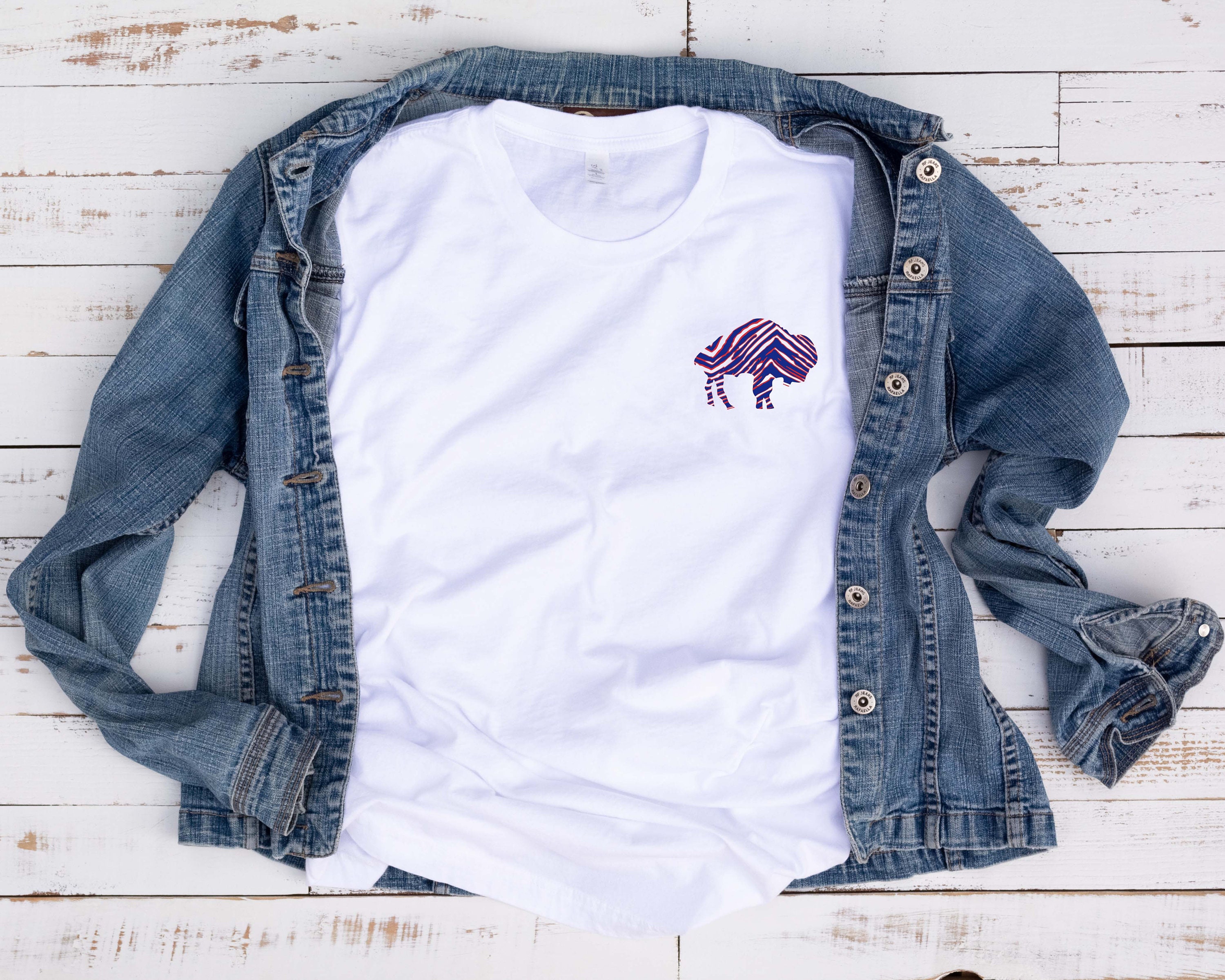 Standing Buffalo Zubaz Buffalo Bills T 