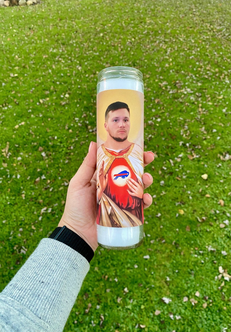 Josh Allen Prayer Candle Buffalo Football Gag Gift Etsy