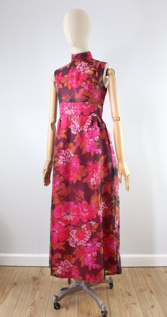 60’s Maxi Floral Dress