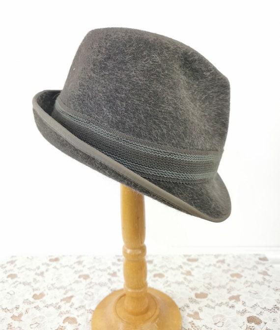 Vintage Trilby, Vintage Hat, Grey Trilby, Forster,