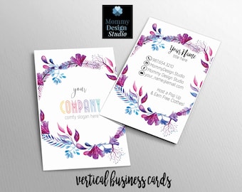 watercolor floral wreathe business card customizable for your business ho approved bundles available for any mlm direct sales digital - Herbalife Business Cards watercolor floral wreathe business card customizable for your business ho approved bundles available for any mlm direct sales digital - Herbalife Business Cards