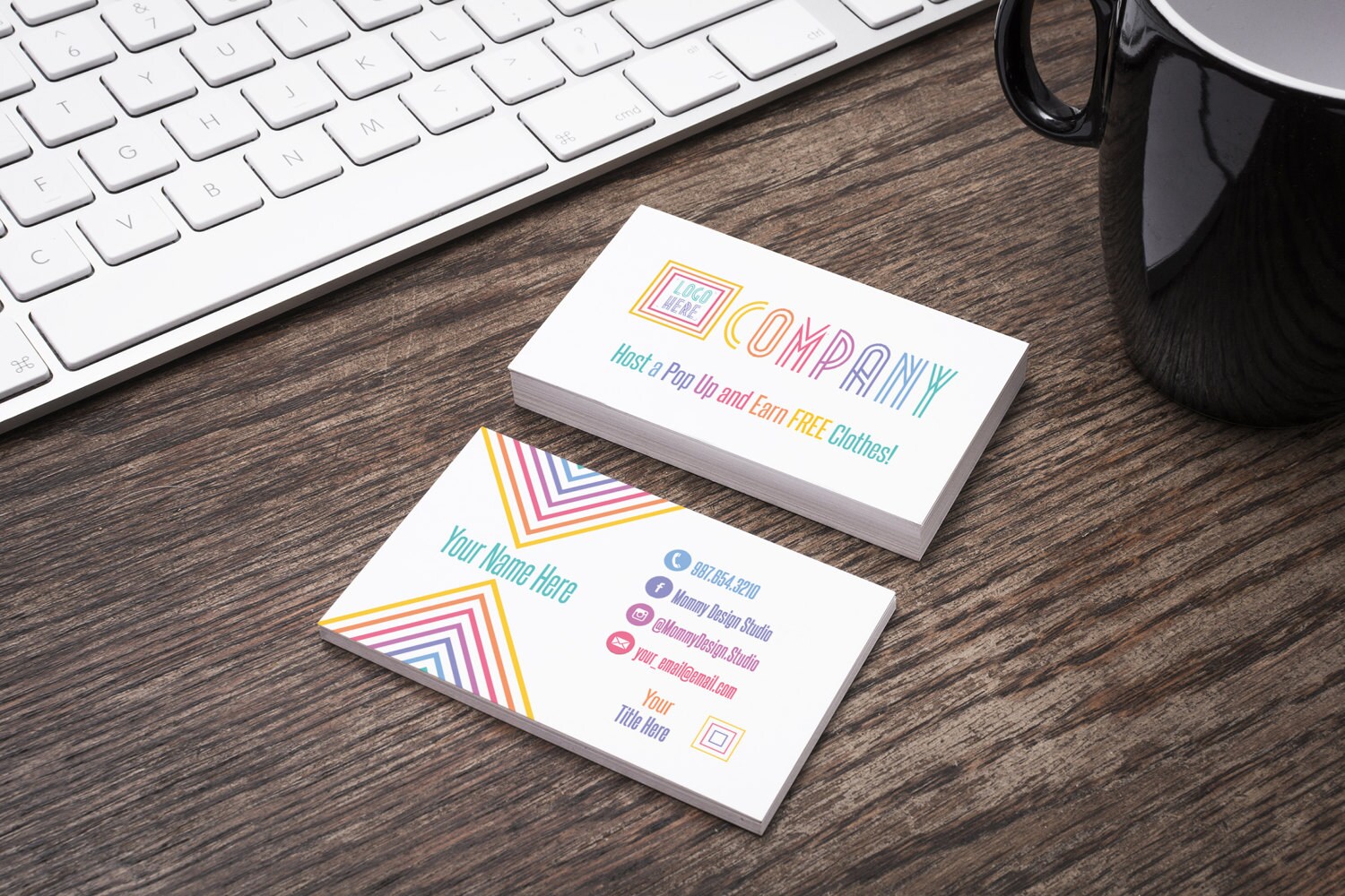 Business Card Home Office Approved Branding Guide Etsy