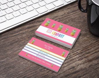 Colorful Pink Pineapple Business Card - Home Office Approved -Bundles - MulaCash - Caught in the Wild - Butter Card - Scratch Off - Livesale