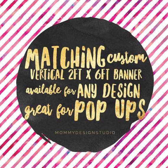 Fashion Retailer Matching Vertical Banner Digital File Home Etsy