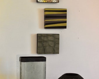 Brix | Contemporary | Textured | Unique | Small-Scale Wall Decor