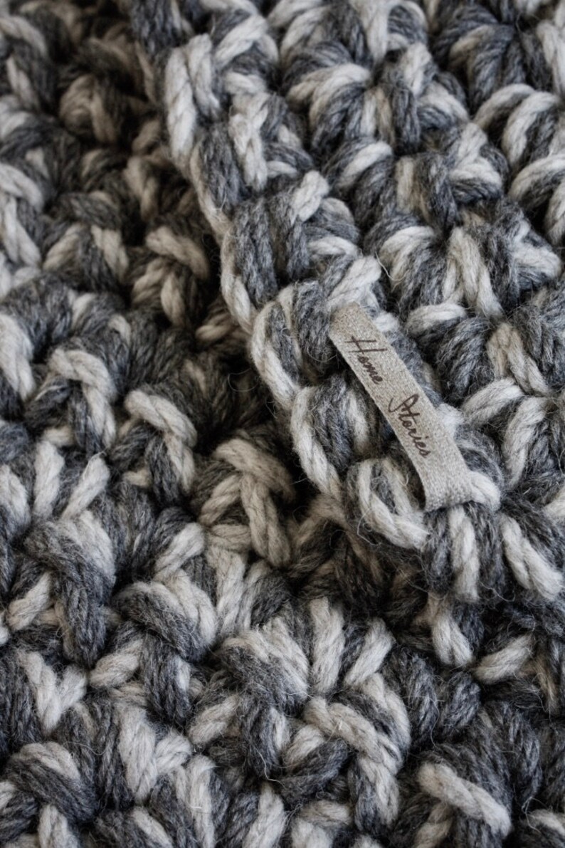 Super chunky round eco wool rugbrown rugknitting ruground Etsy