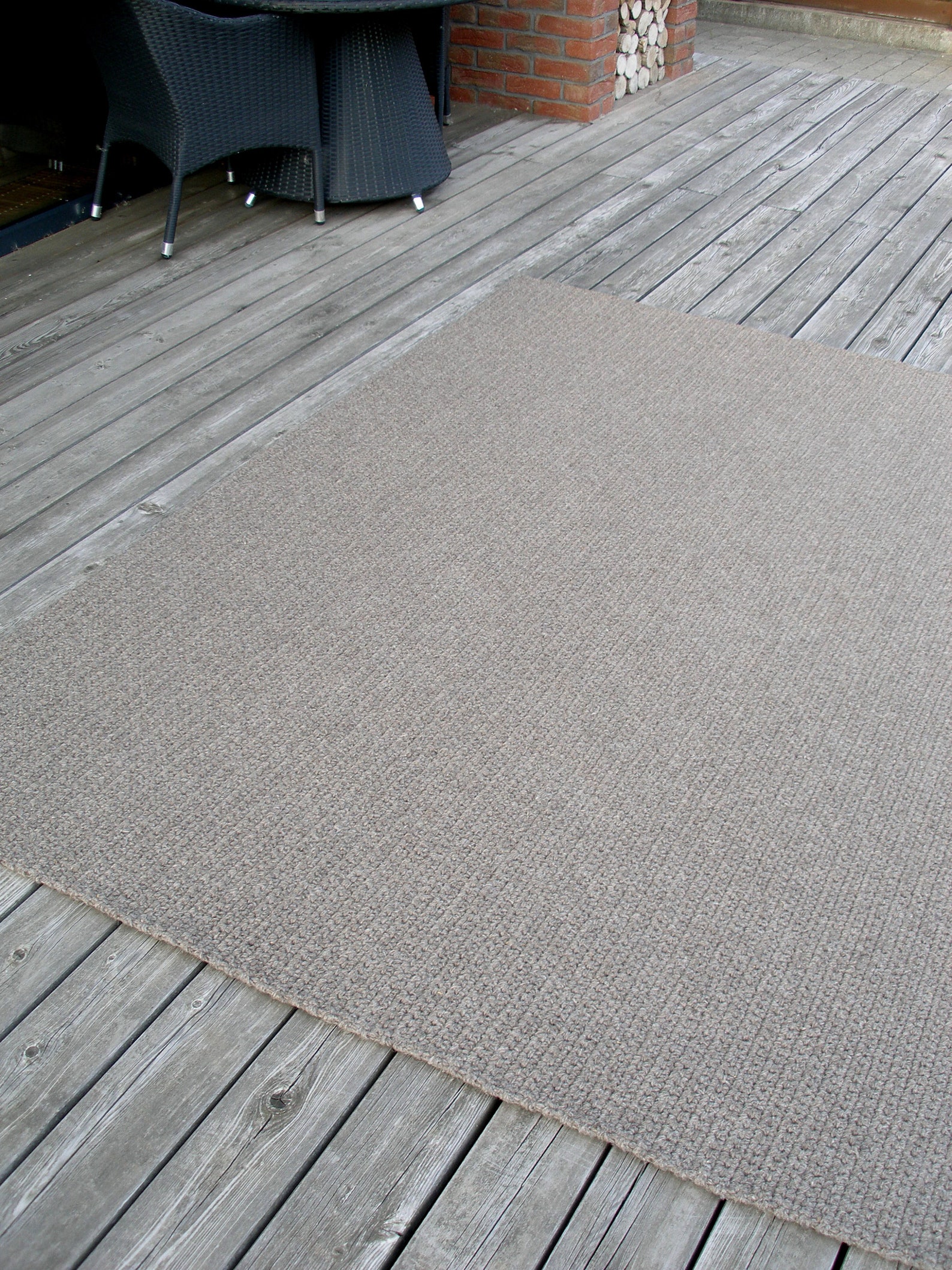 2.42m X 2.47m Brown Square Wool Ruglarge Floor Rugcrocheting Etsy