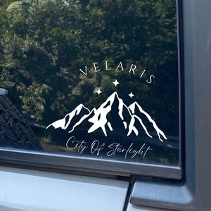Velaris ACOTAR Inspired Window/ Car /Mirror Vinyl Decal