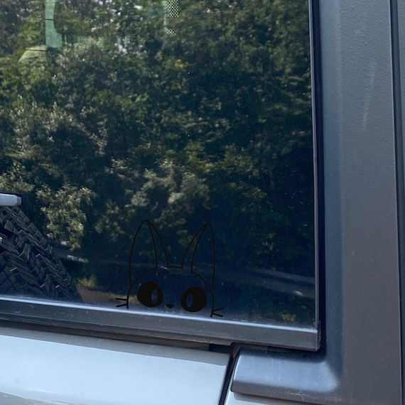 Kiki's Delivery Service Peeking Jiji Cat Inspired Window/ Car