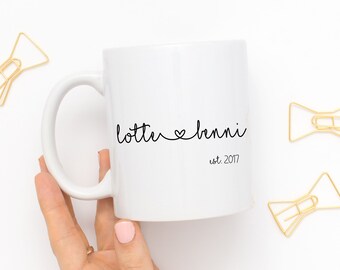 personalized mugs etsy