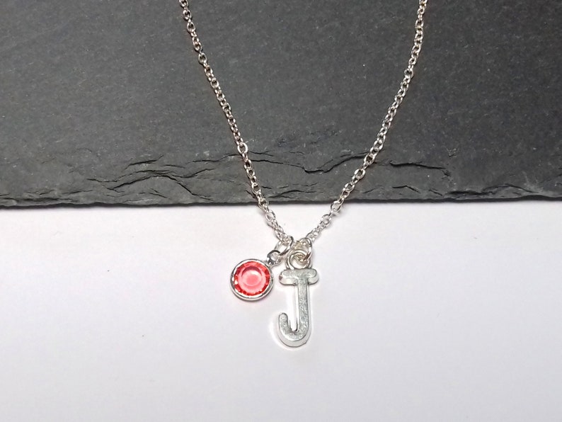 monogram necklace girlfriend necklace Letter J Necklace letter necklace letter birthstone birthstone necklace friendship necklace