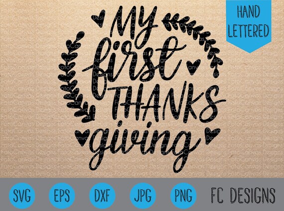 Download My First Thanksgiving SVG Silhouette Cameo Cricut Clip Art ...
