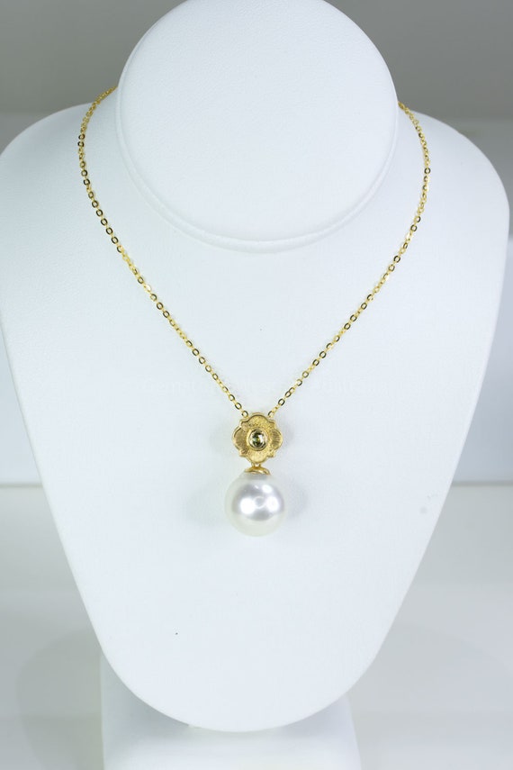 Australian South Sea Pearl and Alexandrite Pendant