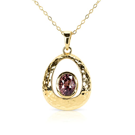 2.3ct Colour Change Sapphire Pendant in 18K Gold
