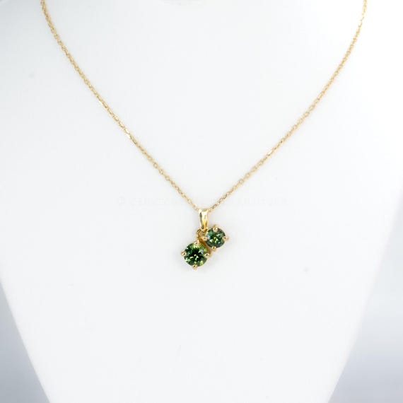 Toi et Moi Pendant with Australian Sapphires