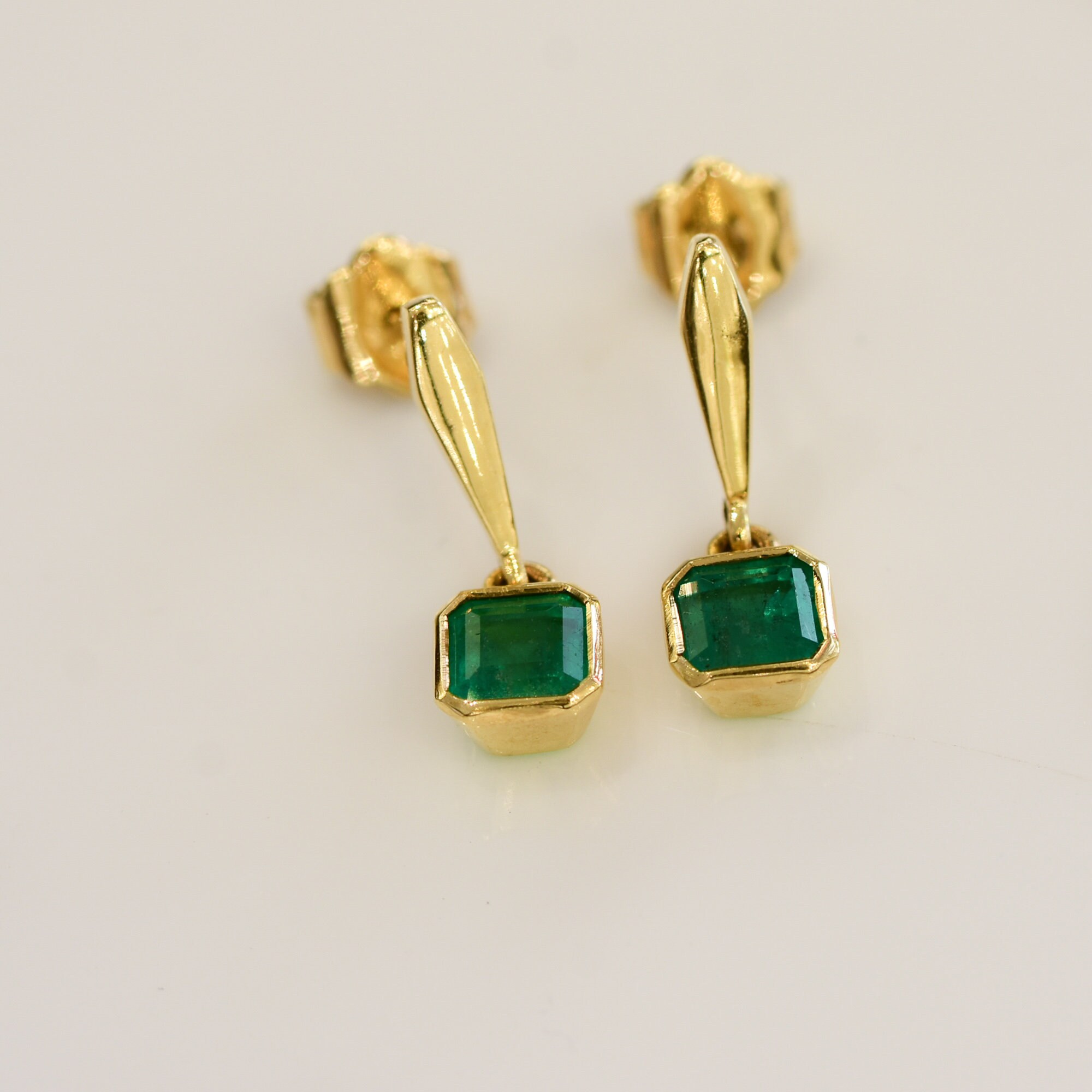 silver dangle earrings simple