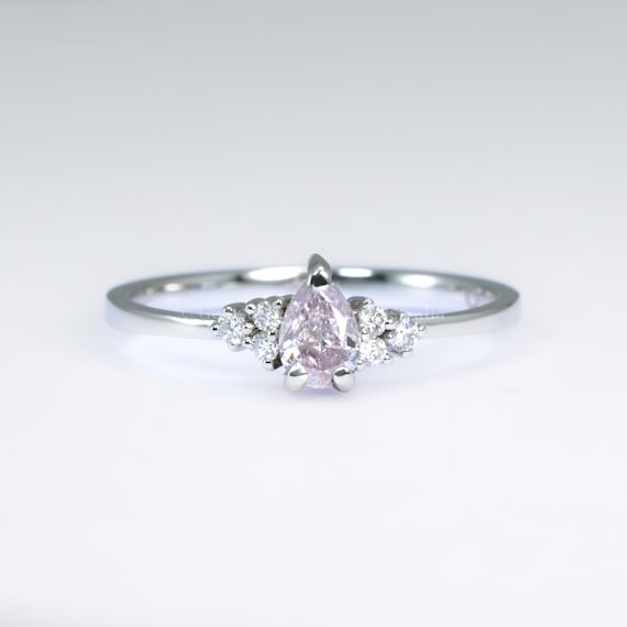 0.30ct Pink Diamond GIA Diamond Ring in Platinum 950