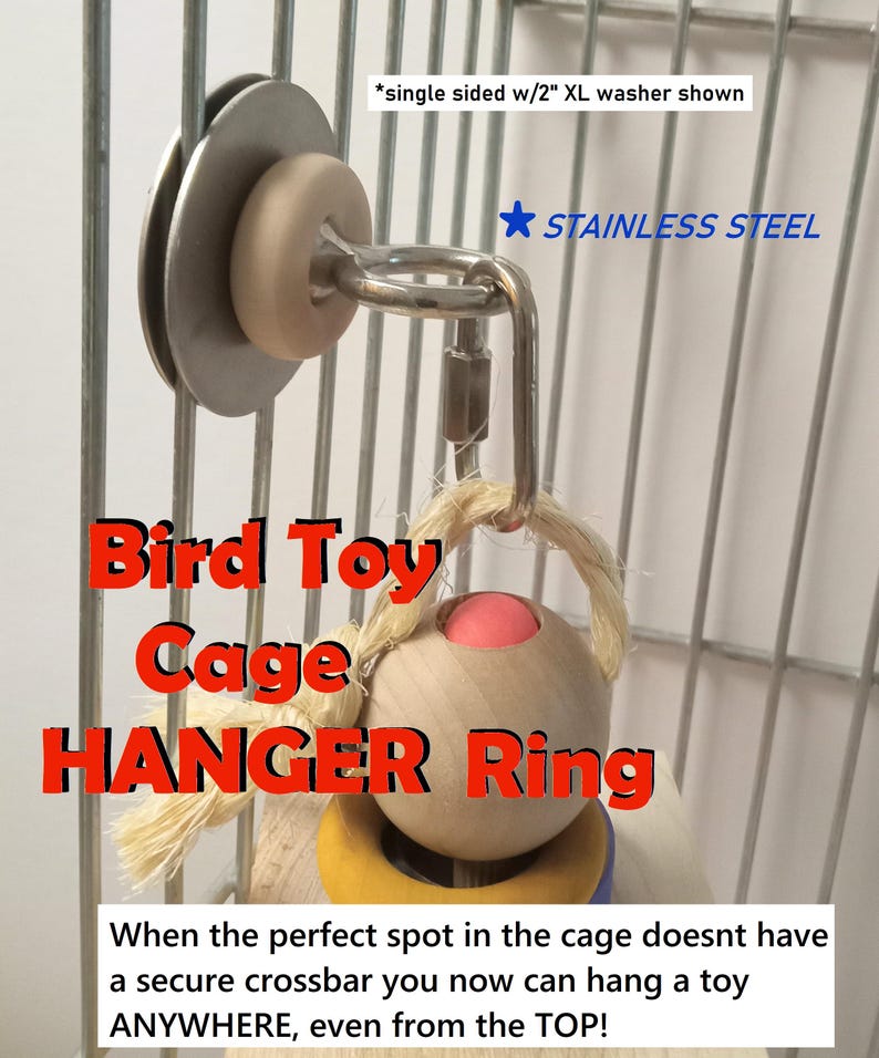 Photo inspiration: Cage Hanger Parrot Toys Reference: Bird Toy Cage Hook Hanger