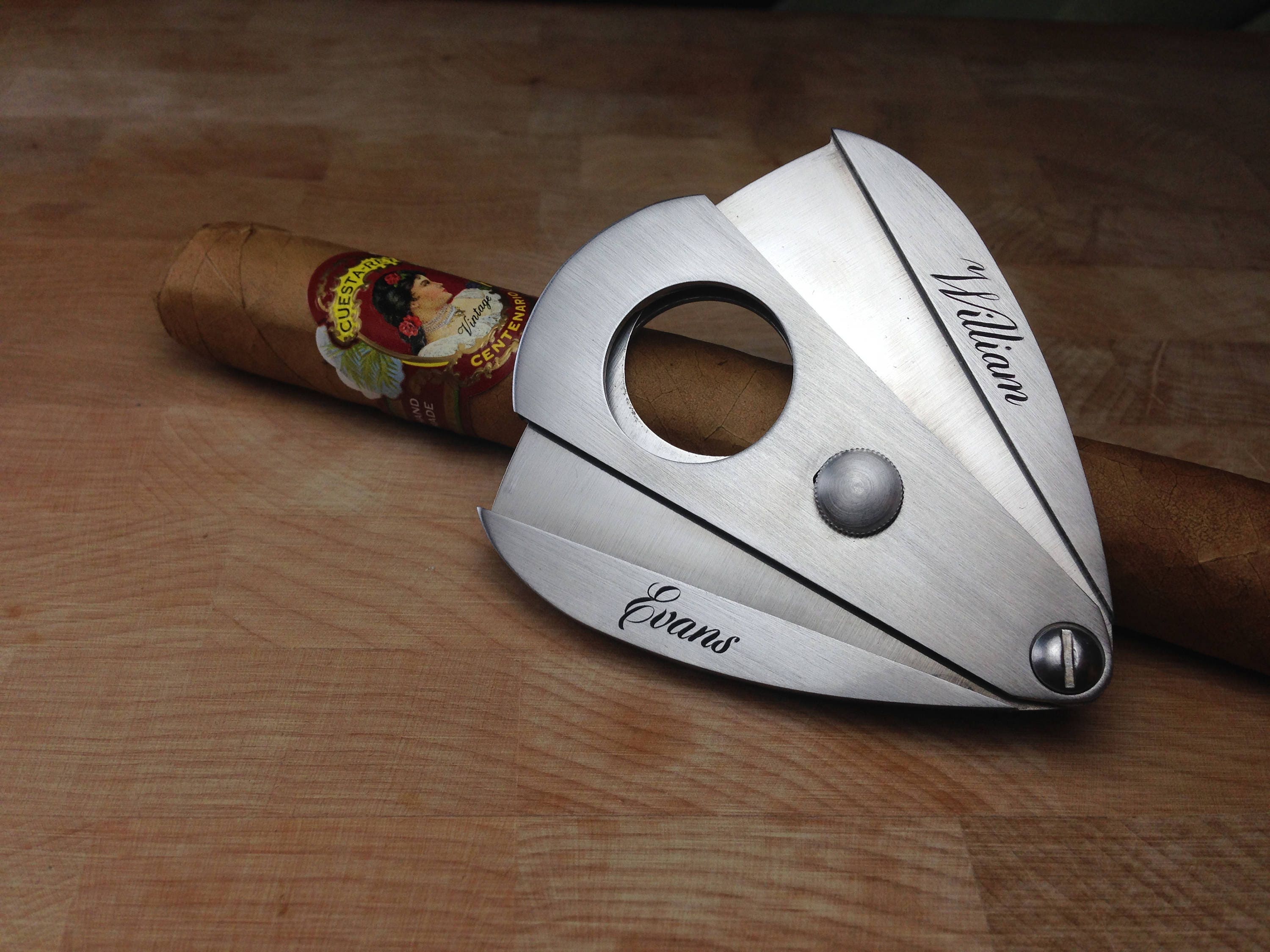 Personalized Cigar Cutter Etsy