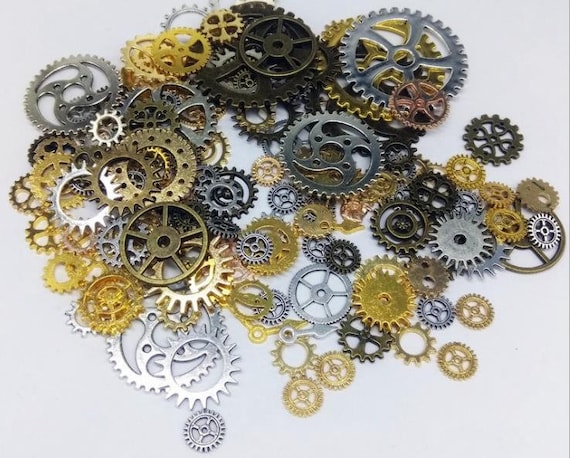 Steampunk-Sets /& Zahnräder für Bastler Größen ** 15mm ** 85 gr Schmuck Perlen