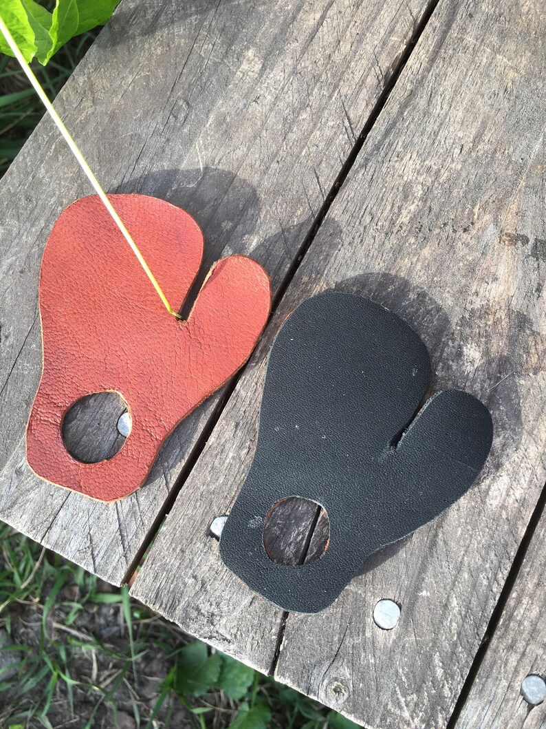 Archery Finger Tabs Traditional Leather Handmade Etsy