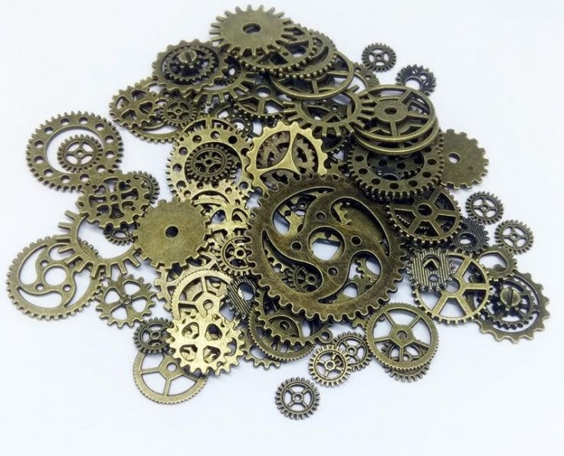 Steampunk Cogs N Gears Choose Your Colour 50g Etsy Australia