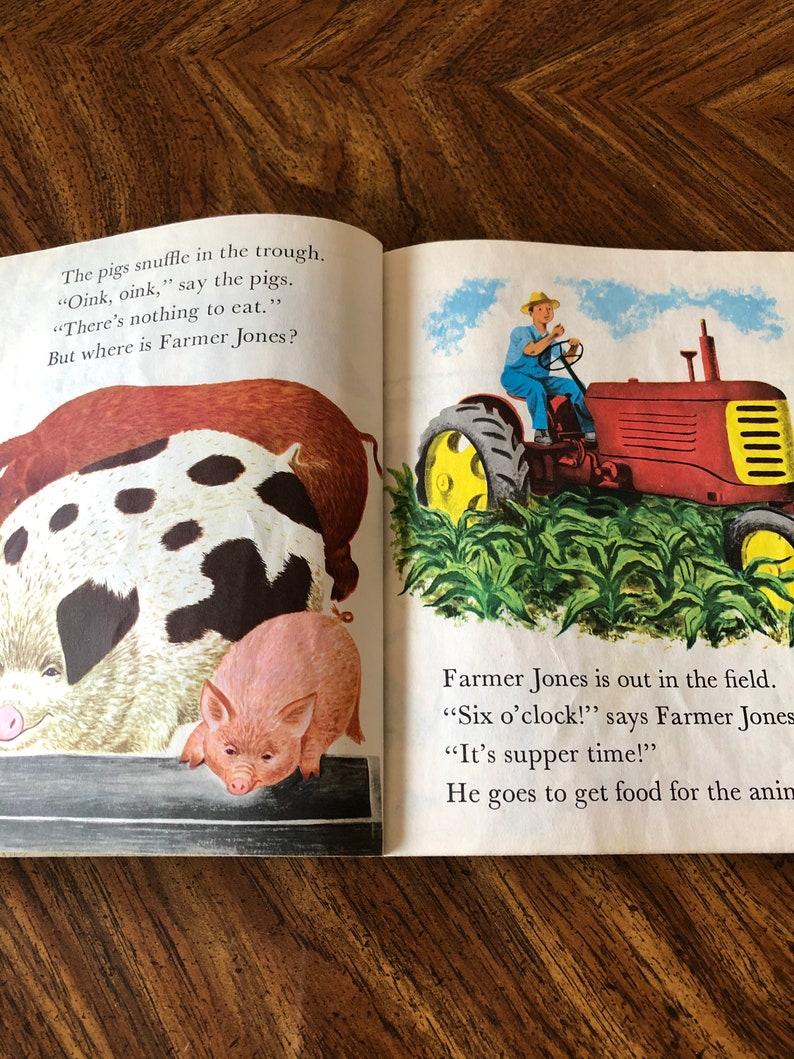 Vintage Little Golden Book The Animals Of Farmer Jones | Etsy