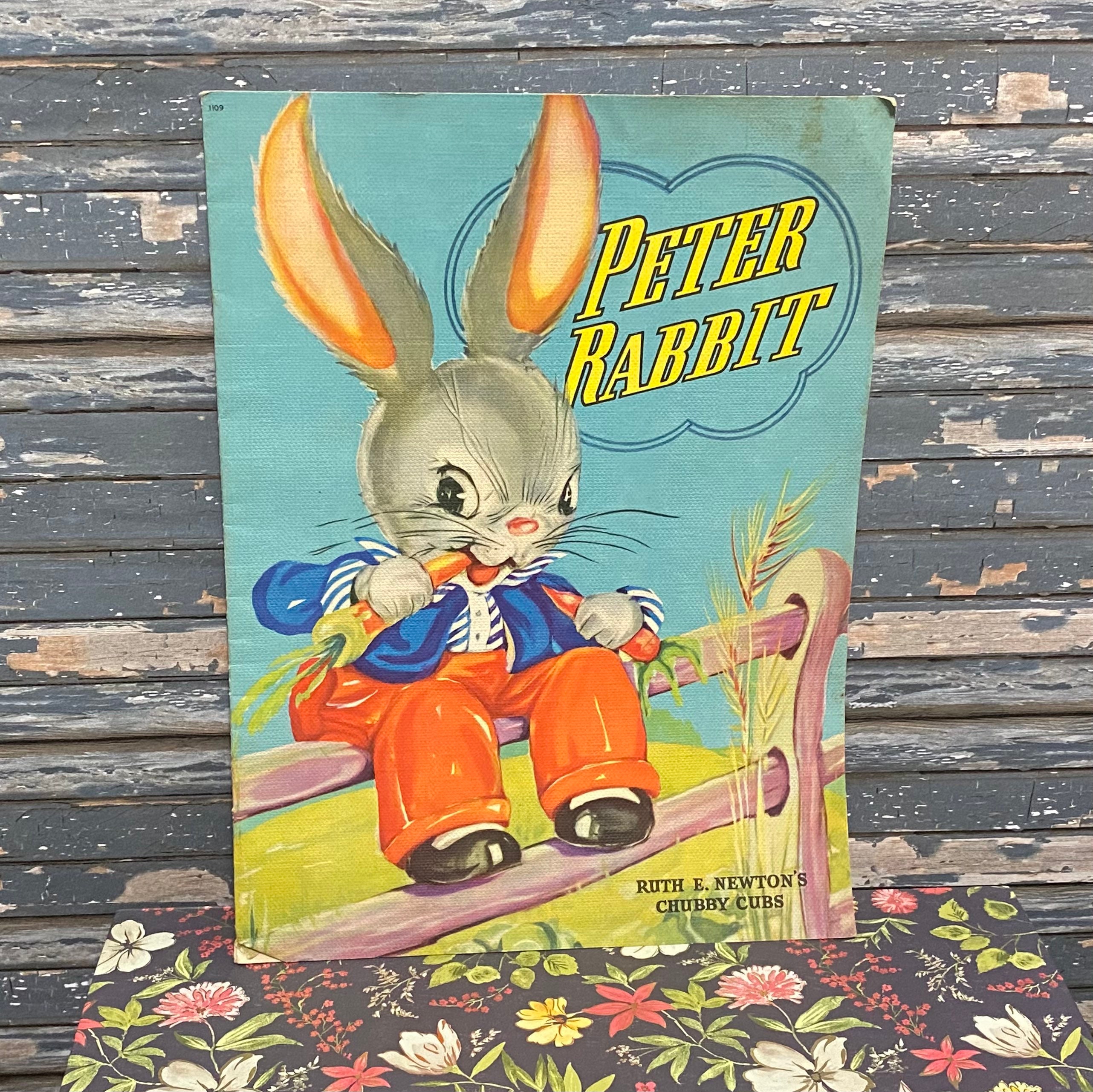 Vintage 1940s Ruth Newton Peter Rabbit Linen Childrens Book Etsy