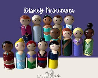 PRINCESS peg dolls | 14 pieces