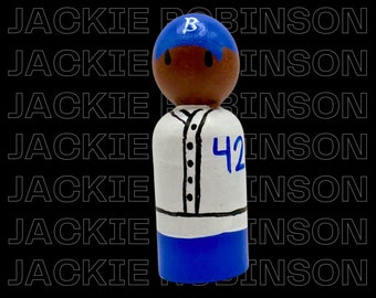 JACKIE ROBINSON peg doll
