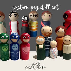 CUSTOM peg dolls | Family | Pets