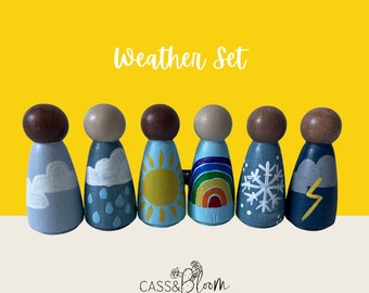 Weather Peg Doll Set | 6 pieces