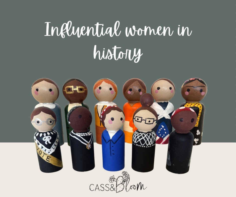INFLUENTIAL WOMEN peg dolls