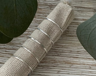 Thin Sterling Silver Stacking Ring | Plain | Hammered | Textured | Gifts for Her | Sterling Silver Ring