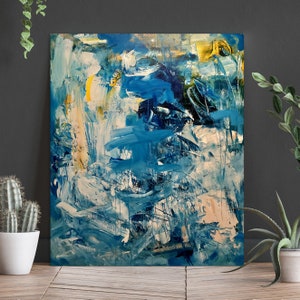 Original Abstract Wall Art, Large Colorful Abstract Painting, Colorful Living Room Wall Art, Modern Canvas Art, Acrylic Art Painting