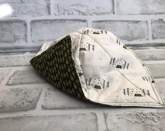 Camping Fishing Microwave Bowl Cozy: Reversible Hot or Cold Bowl Holder