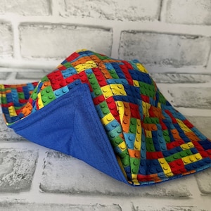 Legos Building Blocks Microwave Bowl Cozy, Large Soup Bowl Cozy, Bowl Cozy For Microwave, Reversible, Ice Cream Holder, Hot Pad