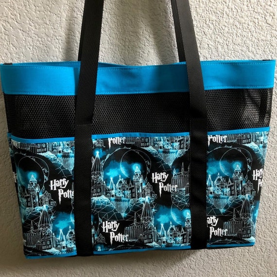 Harry Potter Tote Bag With Pockets Drink Holder and Magnetic