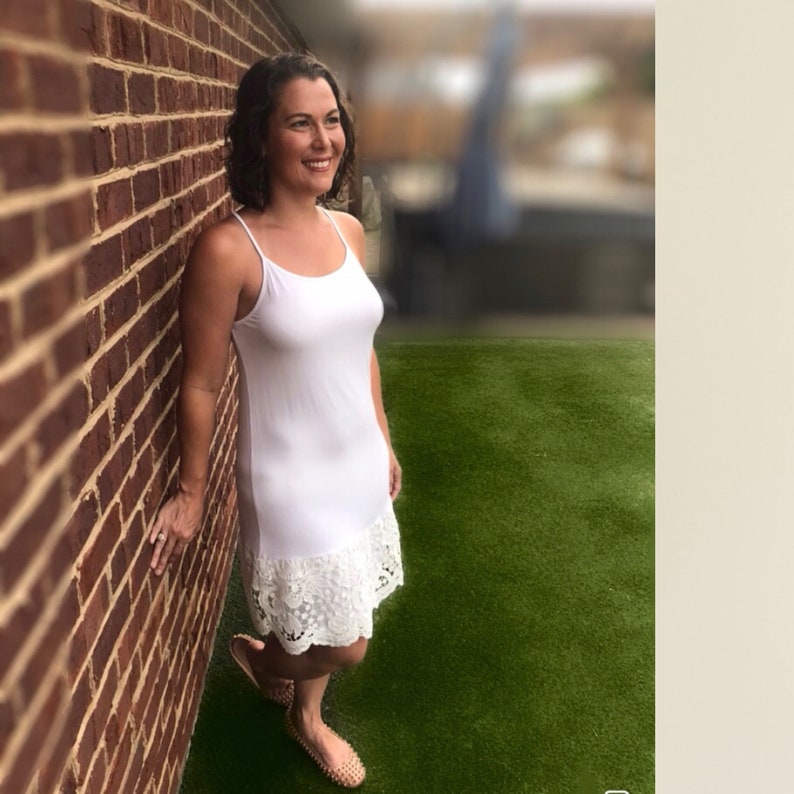 White Lace Dress Extender Slip Extenders Ivory Lace Slip Dress Lace