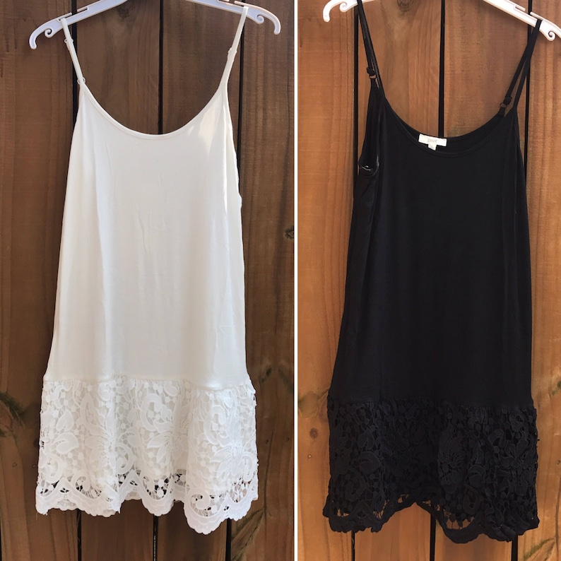 Lace Dress Extender Slip Extenders Make Dress Longer Plus Size Etsy