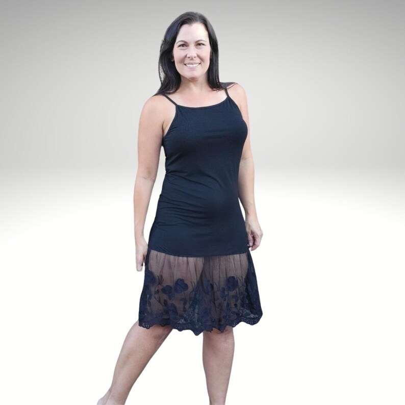 Off White Stop and Smell the Roses Dress Extender Slip Extender Dress