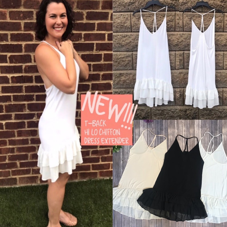 Black Asymmetric Chiffon Dress