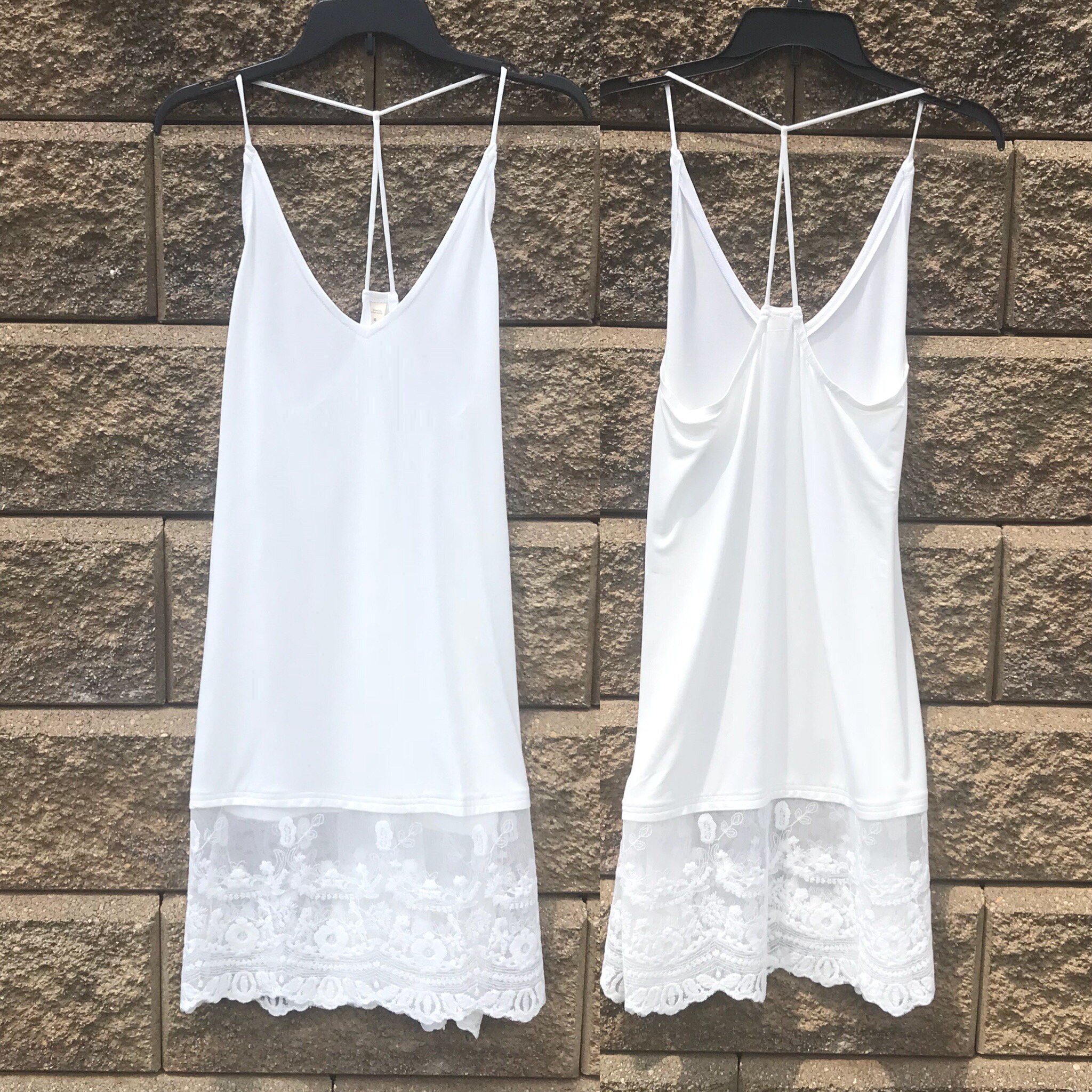 Lace Dress Extender Slip Extenders White Slip Dress Aline Etsy