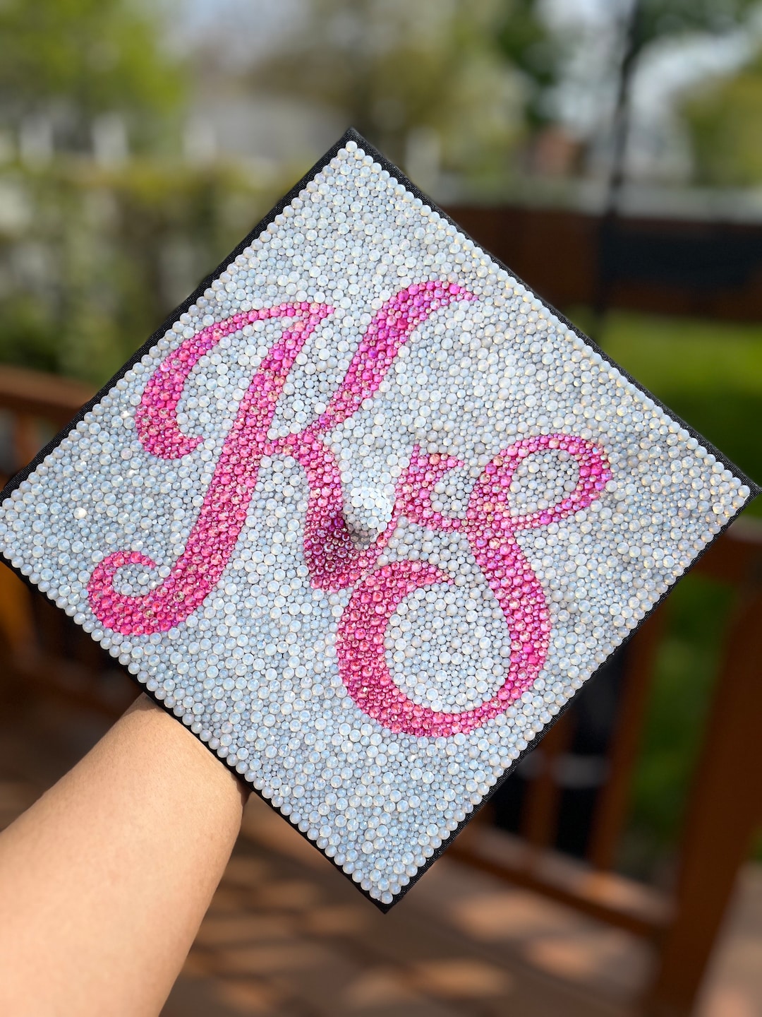 Rhinestone Bling Graduation Cap | Custom Bedazzled Grad Hat - Etsy
