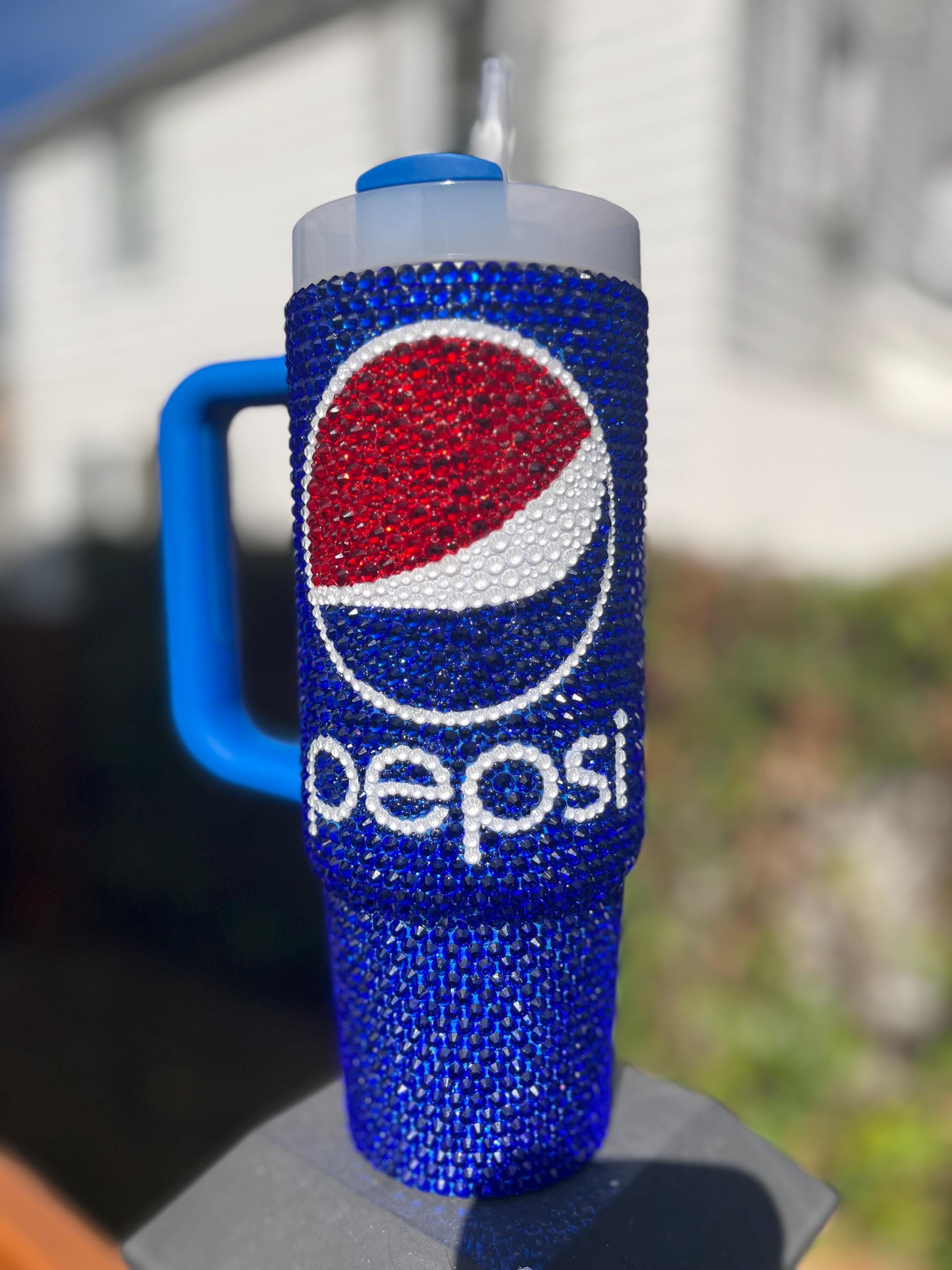 Ready to Ship | Full Bling 30 Oz Pepsi Stanley | Perfect Gift for