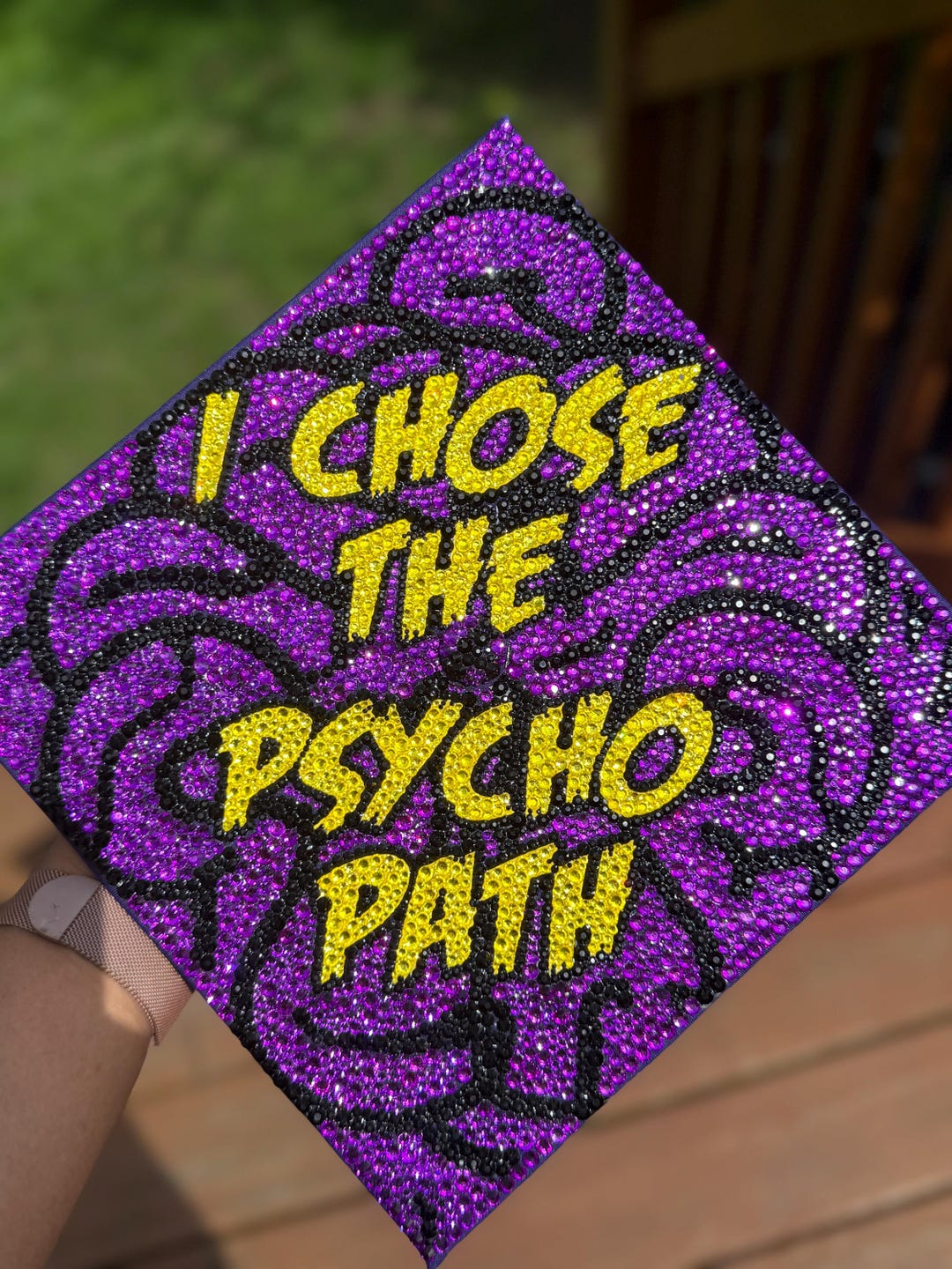 Rhinestone Bling Graduation Cap | Custom Bedazzled Grad Hat | 2026 ...